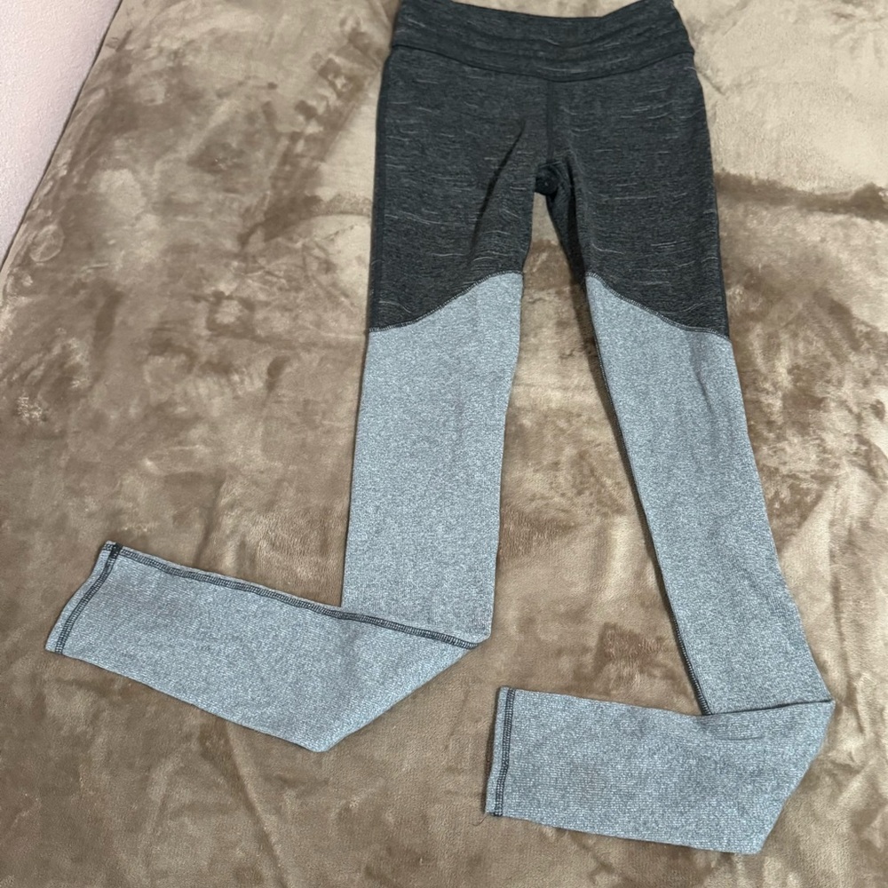Free People Movement Evolution Leggings Yoga Two Tone Gray Leggings